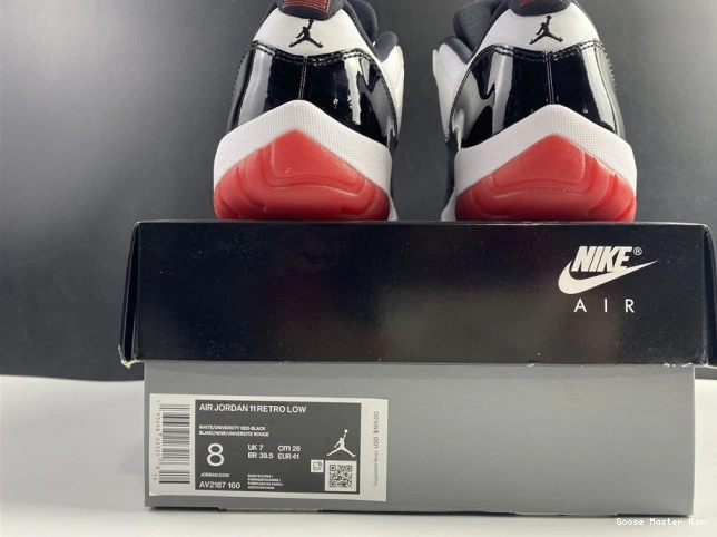 AV2187-160 Low Concord Jordan 11 Air Bred Retro 0601